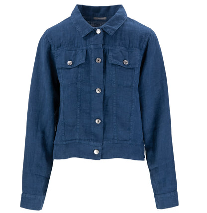 „Jeansjacke“ Leinen